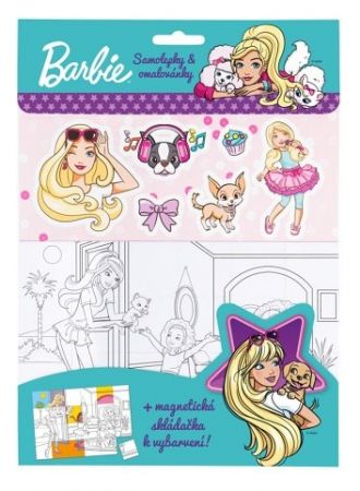 BARBIE – Omalovánky, magnetky, samolepky