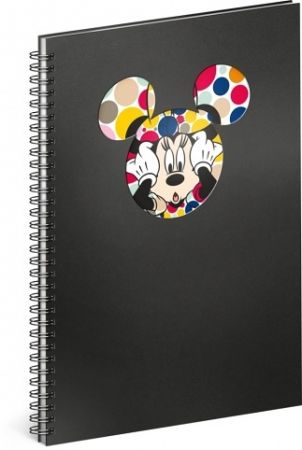 Spirálový blok Minnie – Head, linkovaný, A4