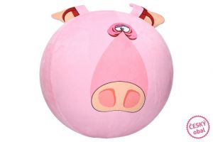 Míč nafukovací plyšový - prase 30 cm