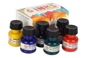 KOH-I-NOOR Souprava tuší technických 6x20g