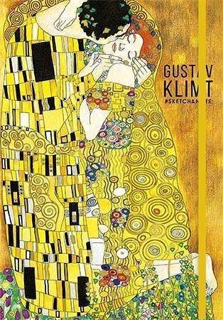 Skicák "Klimt&amp;Van Gogh", A5, tečkovaný, 80 listů, tvrdé desky, mix motivů, SHKOLYARYK