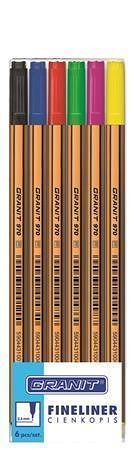 Linery "C970", 6 barev, 0,4 mm, GRANIT
