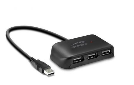 USB-HUB "Snappy Evo", 4 porty, USB 2.0, pasivní, SPEEDLINK
