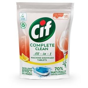 Tablety do myčky nádobí "Complete Clean All-in-One", 46ks, citrón, CIF