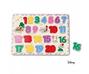 Derrson Disney Velké dřevěné puzzle čísla Mickey