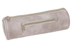Pouzdro Chic grey 7,5 x 21 x 7,5 cm, postranní kapsa na zip <br /><br /><br /><br />
