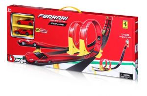 Bburago 1:43 FERRARI RACE&PLAY DUAL LOOP + 2 AUTA