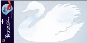 Samolepky na zeď labuť zrcadlová 60x32 cm