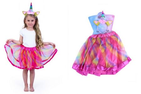 Kostým tutu jednorožec s čelenkou dětský
