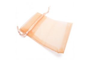 Sáček organza 14x20cm lososový