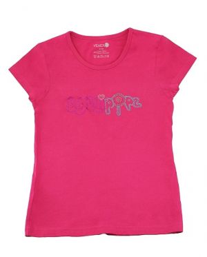 Tričko Lollipopz s kamínkovou aplikací růžové, velikost 152 cm