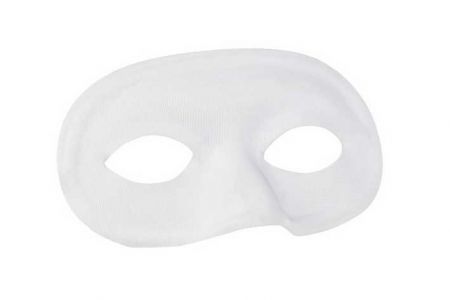 Škraboška domino bílá