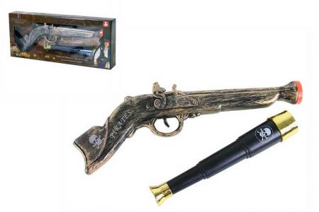 Pirátská sada s pistolí a dalekohledem