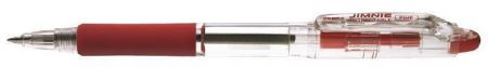 Kuličkové pero "Jimnie", červená, 0,24 mm, s víčkem, ZEBRA