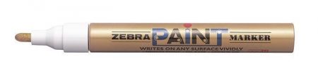 Lakový popisovač "Paint marker", zlatá, 3 mm, ZEBRA