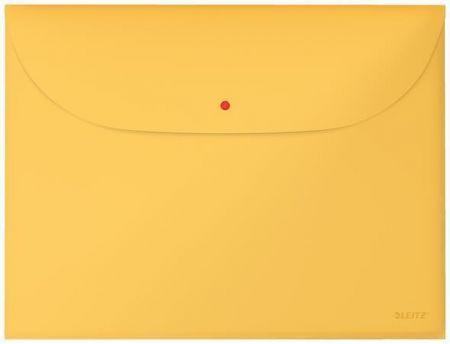 Desky na dokumenty "Cosy", matně žlutá, A4, PP, s drukem, 2 kapsy, LEITZ