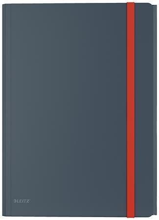 Spisové desky "Cosy", matně šedá, A4, PP, s gumičkou, LEITZ