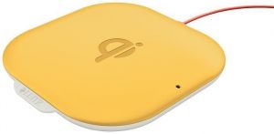 Bezdrátová nabíječka "Cosy", matně žlutá, Qi Standard, LEITZ