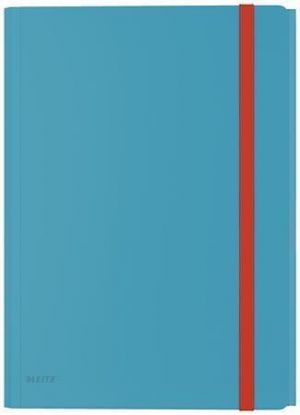 Spisové desky "Cosy", matně modrá, A4, PP, s gumičkou, LEITZ