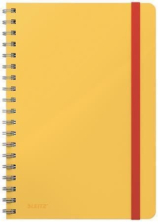 Spirálový sešit "Cosy Soft Touch", matně žlutá, čtverečkovaný, B5, 80 listů, LEITZ
