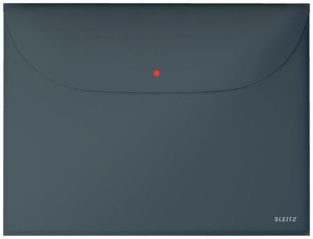 Desky na dokumenty "Cosy", matně šedá, A4, PP, s drukem, 2 kapsy, LEITZ