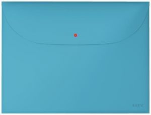 Desky na dokumenty "Cosy", matně modrá, A4, PP, s drukem, 2 kapsy, LEITZ