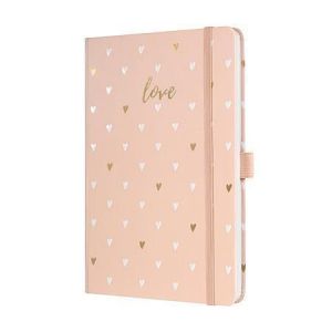 Exkluzivní zápisník &quot;Jolie® Rose Love&quot;, 135x203 mm, linkovaný, 87 listů, tvrdé desky, SIGE