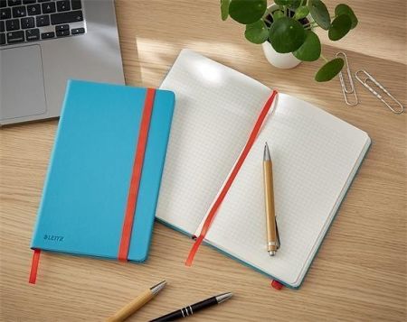 Poznámkový sešit "Cosy Soft Touch", matně modrá, čtverečkovaný, A5, 80 listů, tvrdé desky,