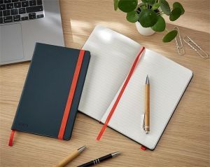 Poznámkový sešit "Cosy Soft Touch", matně šedá, linkovaný, A5, 80 listů, tvrdé desky, LEIT