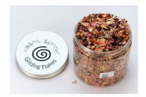 Metalické vločky 200 ml červená měď