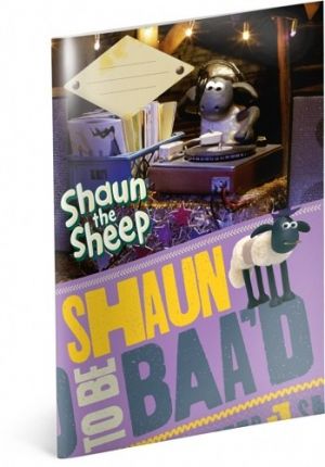 Školní sešit Ovečka Shaun, A4, 40 listů, nelinkovaný