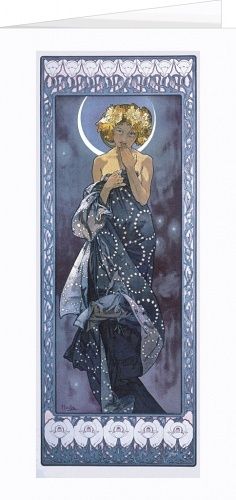 Blahopřání Alfons Mucha – The Moon
