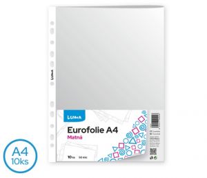 Eurofolie A4 - matná 10ks LUMA