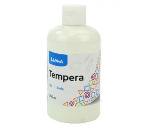 Barvy temperové LUMA 250ml bílá