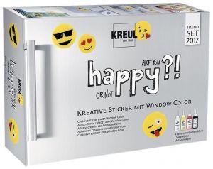Sada Barva na sklo WINDOW COLOR Smajlik - Emotikon, KREUL