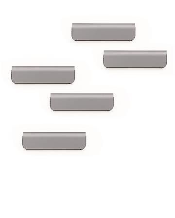 Magnetický klip "DURAFIX CLIP", samolepicí, stříbný, 60 mm, 5 ks/bal., DURABLE