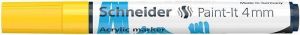 Akrylový popisovač "Paint-It 320", žlutá, 4 mm, SCHNEIDER