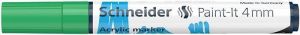 Akrylový popisovač "Paint-It 320", zelená, 4 mm, SCHNEIDER