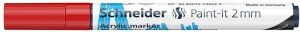 Akrylový popisovač "Paint-It 310", červená, 2 mm, SCHNEIDER