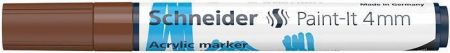 Akrylový popisovač "Paint-It 320", hnědá, 4 mm, SCHNEIDER