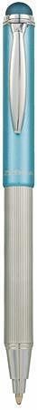 Kuličkové pero "Telescopic Metal Stylus", modrá, 0,24 mm, teleskopické, kovové, svět