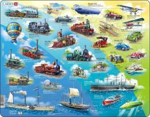 Puzzle Historie pohybu s motorem 54 dílků