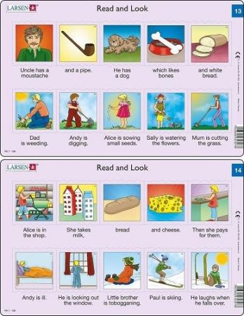 Puzzle Angličtina - krátký text RA7 10 dílků