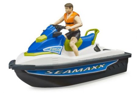 BRUDER 63151 Bworld Vodní skútr s řidičem