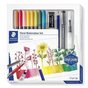 Štětcové fixy "Design Journey Floral", 8 barev, sada, oboustranné, STAEDTLER 61 3001-1