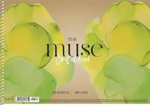 Skicák, náčrtník "Sketch Muse", A4, 50 listů, 100 g, SHKOLYARYK PB-SC-050-312
