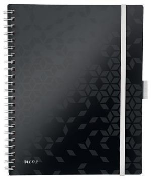 Mobilní blok "Wow", černá, A4, linkovaný, LEITZ, 46440095