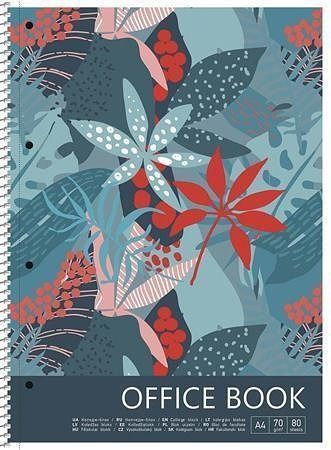 Spirálový sešit "Forest", mix motivů, čtverečkovaný, A4+, 80 listů, SHKOLYARYK A4-080-6701