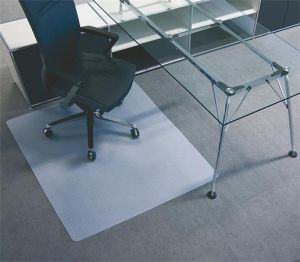 Podložka pod židli, na koberec, obdélníkový tvar, 110x120 cm, BSM, 01-1100