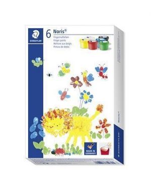 Prstové barvy "Noris Junior", 6 barvy, STAEDTLER 8816 D